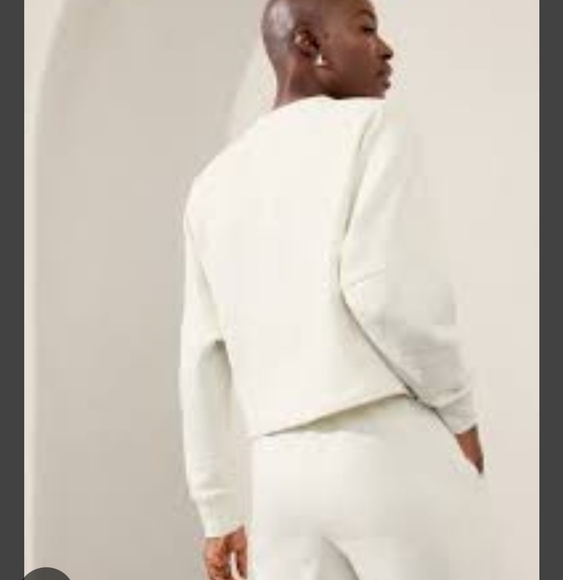 Athleta Grey Pullover Crew Sweatshirt Size Large - Picture 1 of 7